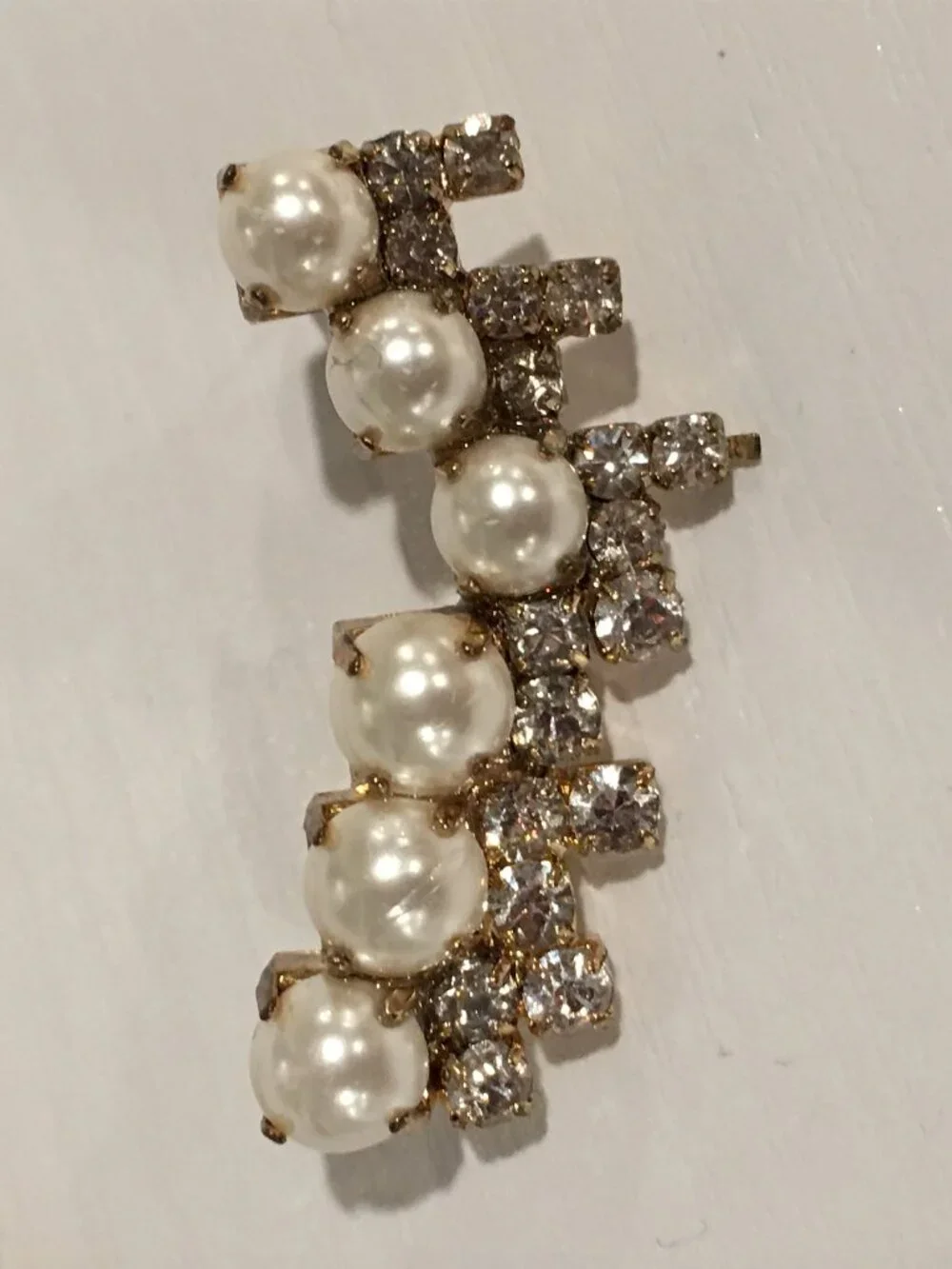 J. Crew Pearl & Rhinestone Earrings
